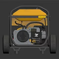 CAT XQ5500 Yellow Generator With Wheels Handle And Control Panel