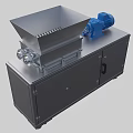 Industrial Shredder with Blue Motor Stainless Steel Feeding Hopper and Heavy Duty Cabinet