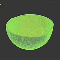 Traditional Artisanal Sculpted Bowl With Orange Interior And Black Geometric Patterns