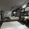 Modern Mattress Store Showroom With Comfortable Beds Mattresses And Shelves Green Plants For Home Bedding