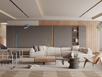 modern living room 3d model