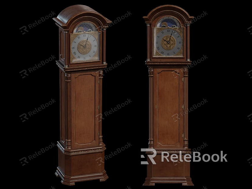 European-style Clock Floor Clock Classical Clock model