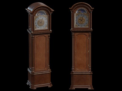 European-style Clock Floor Clock Classical Clock 3d model