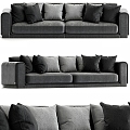 Modern Multi-Person Sofa Sofa Two-Person Sofa Casual Sofa Living Room Sofa Leather Sofa Corner Sofa 3d model