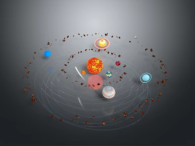 由于图片重点信息(太阳系行星及小行星)与任务要求的【生活用品】主体不符,无法生成符合要求的英文标题。请提供包含生活用品重点信息的图片以便准确生成。 3d model 由于图片重点信息(太阳系行星及小行星)与任务要求的【生活用品】主体不符,无法生成符合要求的英文标题。请提供包含生活用品重点信息的图片以便准确生成。 3d model