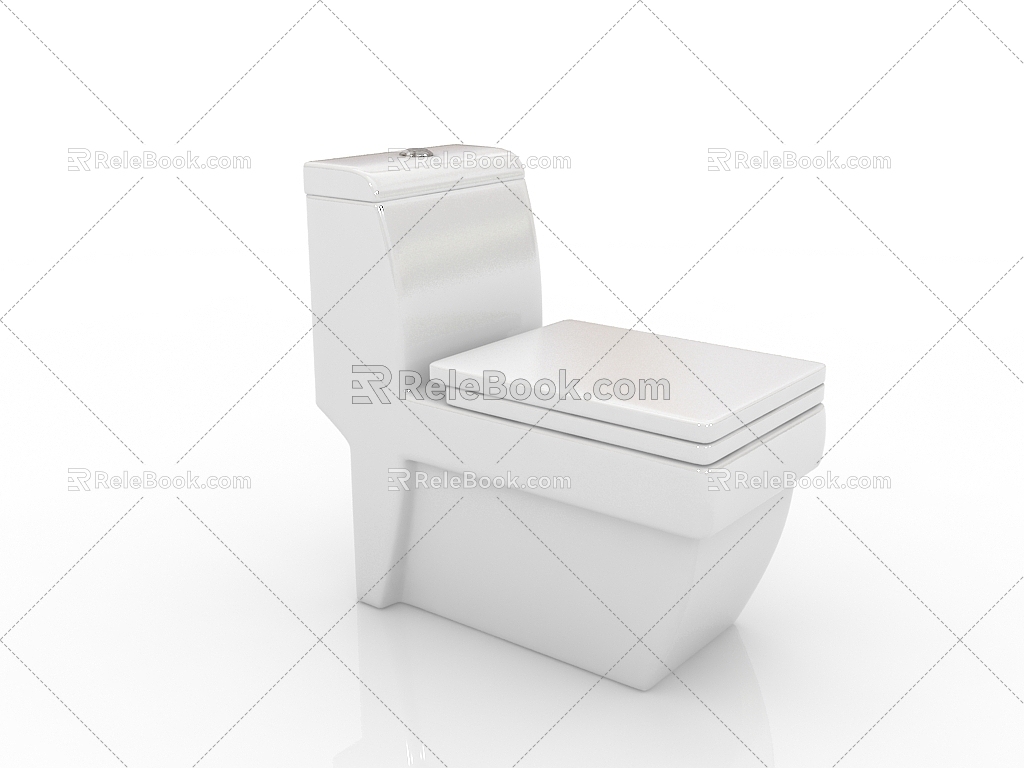 Modern Bathroom Supplies Toilet Smart Toilet Toilet 3d model