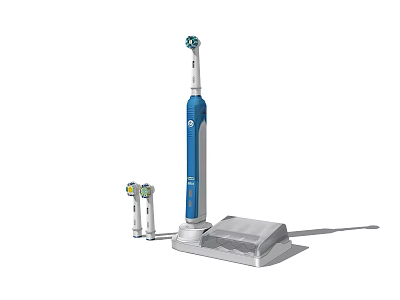 Bathroom Accessories Electric Toothbrush With Charger Base And Brush Head 3d model