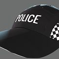 Police Baseball Cap Hat Police Fashion Baseball Cap Cap Cap 3d model