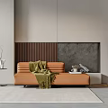 Modern Multiplayer Sofa Single Sofa 3d model
