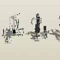 Different Types of Fitness Equipment Featuring Multifunctional Trainers Weight Machines and Exercise Gear