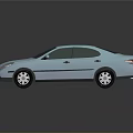 Different Colored Cars Lined Up In Row On Dark Background With Shiny Finish