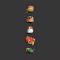 Cute Cartoon Animal Character Avatars Showcasing Various Wildlife Insect And Marine Species