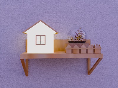 Small wall lamp model