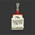 Tarnished Truth Strawberry Hearts Whiskey Bottle With Number 3 Label Design