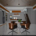 AUX Central Air Conditioner Showroom Interior With Product Display And Seating Furniture