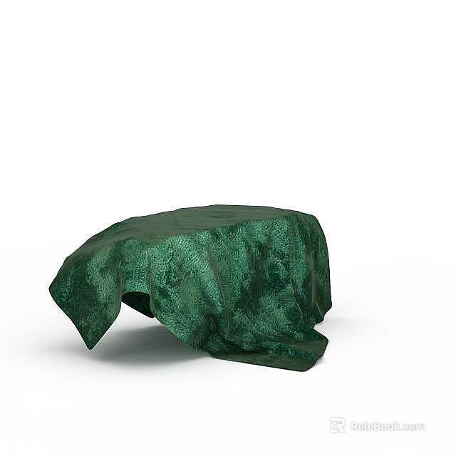Green Cloth Covered Storage Locker for Home Storage and Organization 3d model 