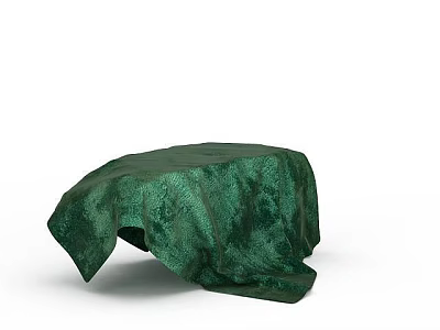Green Cloth Covered Storage Locker for Home Storage and Organization 3d model