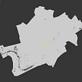 Detailed Urban Building Complex Layout With Historical And Modern Architectural Structures