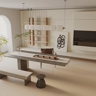 Modern Tea Room 3d model