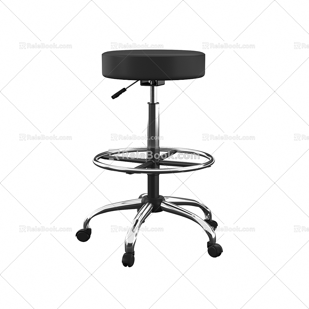 Bar Chair Leisure Chair Swivel Chair Upgrade Chair 3d model