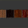 Vintage Wooden Wardrobes With Carved Doors And Various Wood Tones In Classic Design