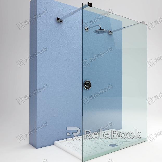 Modern Shower Room Glass Shower Bathroom model