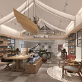 Loft Style Boutique Store With White Furniture Wooden Floors And Open Layout