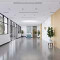 High Tech Modern Monitoring Early Warning Center Office With Large LED Screen And Multiple Workstations