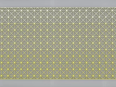 Gray Background With Yellow Star Grid Pattern Modern Decorative Geometric Design 3d model