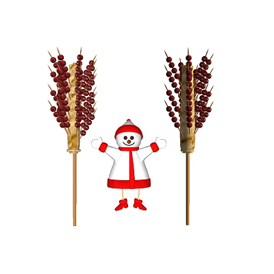 Modern Sugar-Coated Berry Sugar-Coated Berry Snowman 3d model