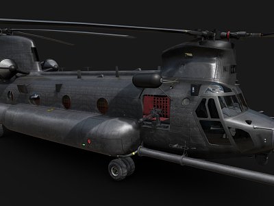 Military Helicopter model