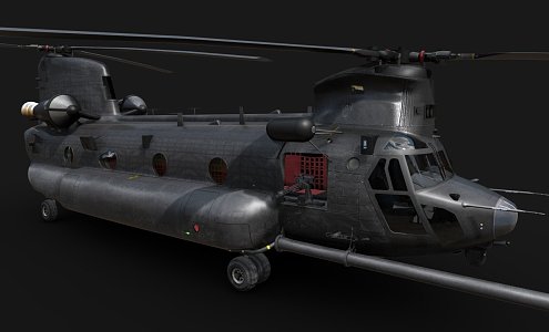 Military Helicopter 3d model