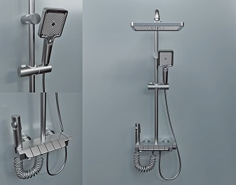 Modern Shower 3d model