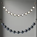 Modern Circular Pendant Light With Glass Balls And Warm White Lighting For Contemporary Home Interior