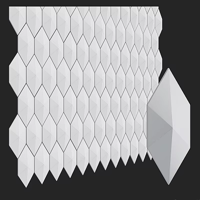 Modern White Hexagonal Wall Paneling Design For Interior Decoration Projects 3d model Modern White Hexagonal Wall Paneling Design For Interior Decoration Projects 3d model