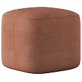 Stylish Upholstered Ottoman Set With Brown Green And Gray Hues For Living Room