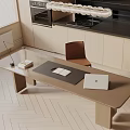 Modern dining table 3d model