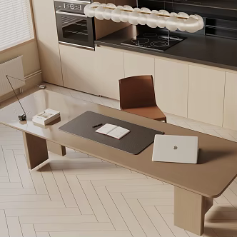 Modern dining table 3d model