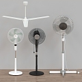 electric fan electric fan floor fan ceiling fan 3d model