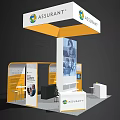 Assuranti Exhibition Booth Design Featuring Modern Structure And Display Panels