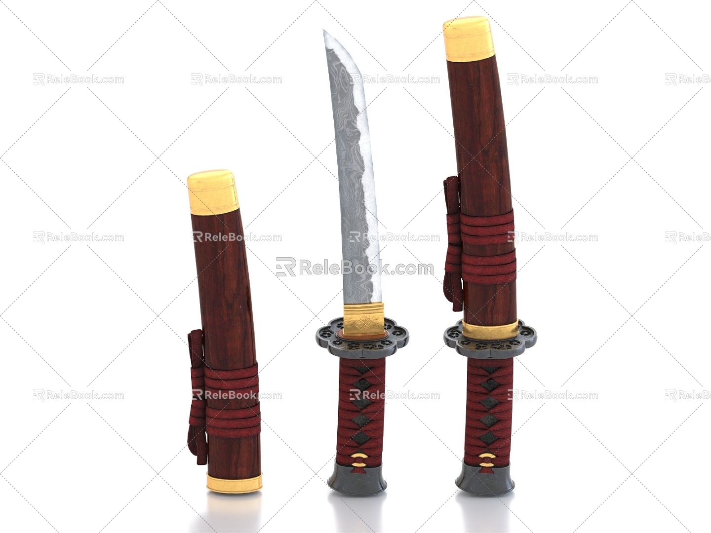 Knife Dagger Weapon 3d model