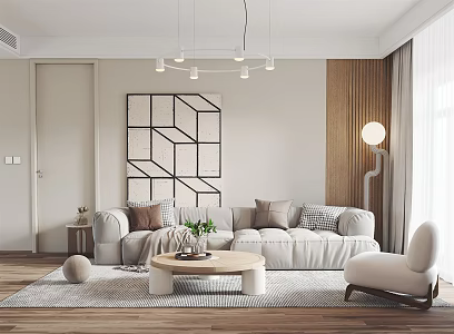 modern living room 3d model
