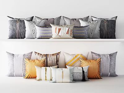 New Chinese Pillow 3d model