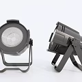 Modern Black Downlights and Spotlights with Mesh Shades Metal Brackets and Adjustable Stands