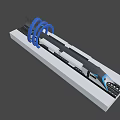 High-speed rail 3d model