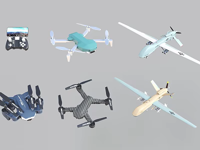 modern aircraft unmanned aerial vehicle aerial photography unmanned aerial vehicle unmanned reconnaissance aircraft 3d model