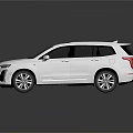 Silver Cadillac SUV With Black Roof And Sleek Modern Exterior Design
