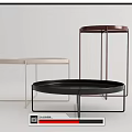 Modern coffee table coffee table side table combination 3d model