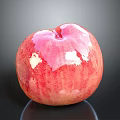 Fresh Red Shiny Apple With Vibrant Color And Glossy Surface Perfect For Healthy Snacks