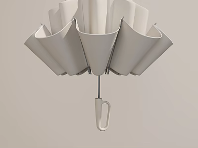 Modern White Pendant Light With Stylish Petal Shaped Hanging Structure Design 3d model